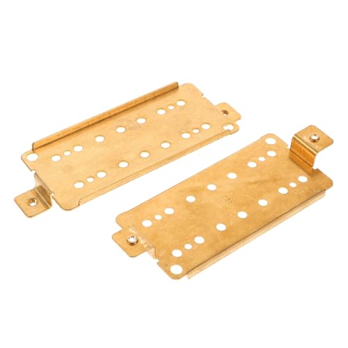 Hoement 2 piezas de placa base para pastillas de guitarra eléctrica, humbucker de latón, puente,...