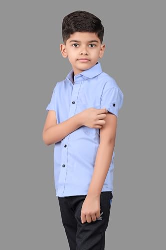 Image of Boy's Regular Fit Cotton Blend Shirts
