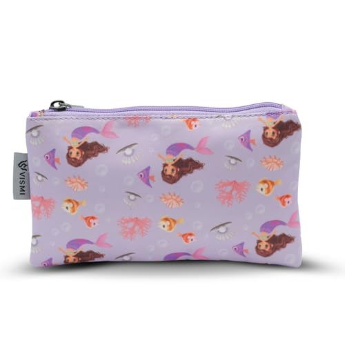 Image of VISMIINTREND Mermaid Print Flat Organizer Pouch - Ideal for Kids and Adults
