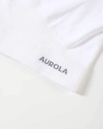 Image of AUROLA Serpent Snake Long Sleeve Shirts for Women, Seamless Workout Crop Tops Crew Neck Cropped T Shirt Athletic Yoga