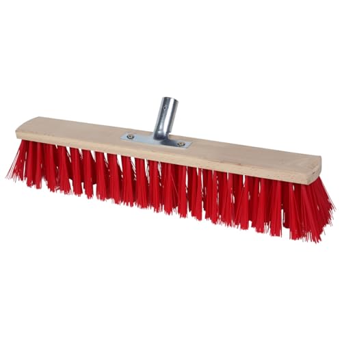 Kolor Straßenbesen Industriebesen Kehrbesen, wählbare Breiten Gartenbesen, Besen für Straßen, Draußen, Hof & Garten, PVC Borsten, Metall-Stielhalter verschraubt (60 cm ohne Stiel) – Bild 3