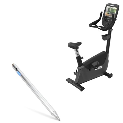 BoxWave Stylus Pen Compatible with Precor UBK 685 Upright Bike - AccuPoint Active Stylus, Electronic Stylus with Ultra Fine Tip - Metallic Silver