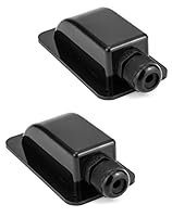 QWORK® 2 Stück Dachdurchführung IP68 Wasserdicht ABS Solar 1 Fach Kabeldurchführung für Solarsatellit Klimaanlage Wohnmobil Wohnwagen Boot, Schwarz