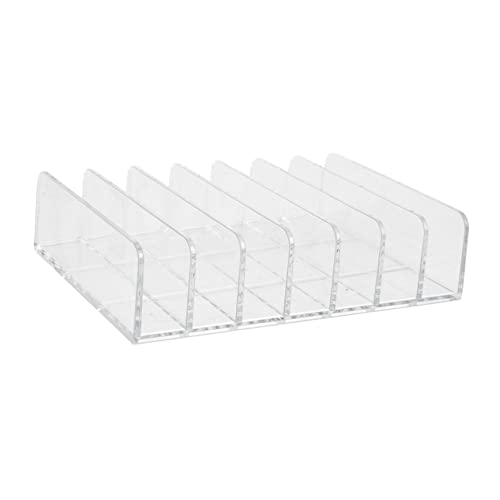 DEARMAMY Organizador De Paletas De Sombras y Cosméticos Caja De Almacenaje Transparente Con Compartimentos Para Maquillaje Para Vanity y Organización