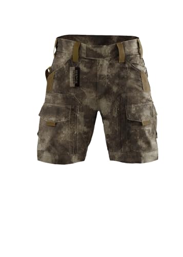 ZAPT Short tático militar EDC Cargo Short Caminhada Outdoor Camo Shorts Multi Bolsos Masculino, Au-camuflagem, GG