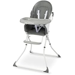 Trona Bebé Para Barra Americana Bebeconfort Kanji trona para bebé plegable, compacta y ajustable, trona bebé con cojín por niños 6 meses - 3 años, unisex, color Grey Mist