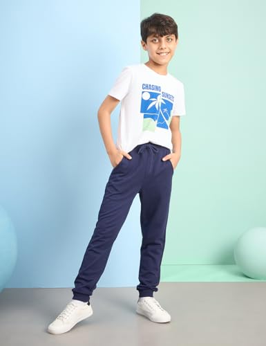 Image of Amazon Brand - Symbol Boys 100% Cotton Graphic Printed Half Sleeves T-Shirt | Age 6-14 Years (Available in Combo Pack of 3 and 5)