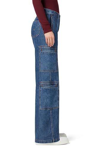 HUDSON Women's High-Rise Welt Pocket Cargo Wide Leg2