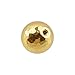 HEVSTIL 4 Pack Solid Brass Kitchen Cabinet Knobs Hammered Gold Drawer Knobs Retro and Minimalist Hardware for Stylish Home Enhancement, 1 Inch Diameter