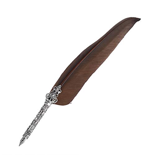 Caneta de pena, caneta de cabelo de ganso, 32 * 24 * 5 cm / 12,6 * 9,4 * 2 pol. Casais, amigos, prof