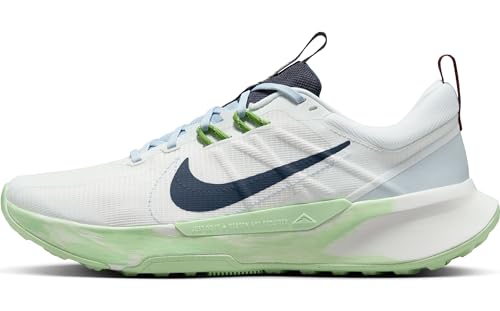 Nike Juniper Trail 2 Nn, Men's Running Shoes, Summit White Thunder Blue Vapor Green, 13.5 UK