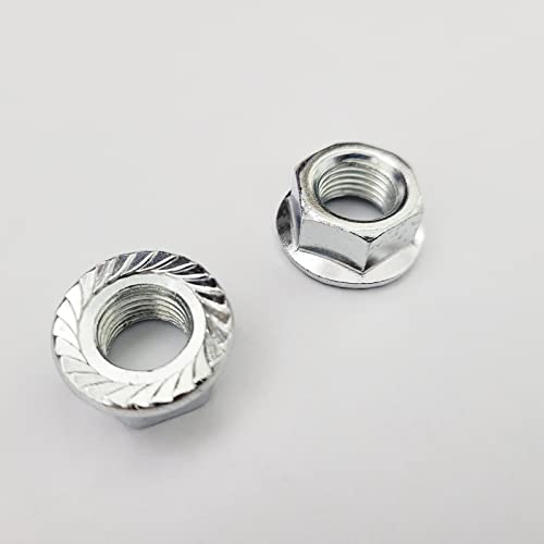 Image of E-Bike Hub Motor Nuts Bike Safety Washers Electric Bicycle Wheel Lock Nuts Motor Axle Bolt Screw Full Set (M12 Shaft)