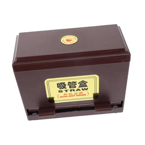 Mikinona Plastic Straw Box Restaurant Straw Dispenser Ideal for Fast Food Restaurant