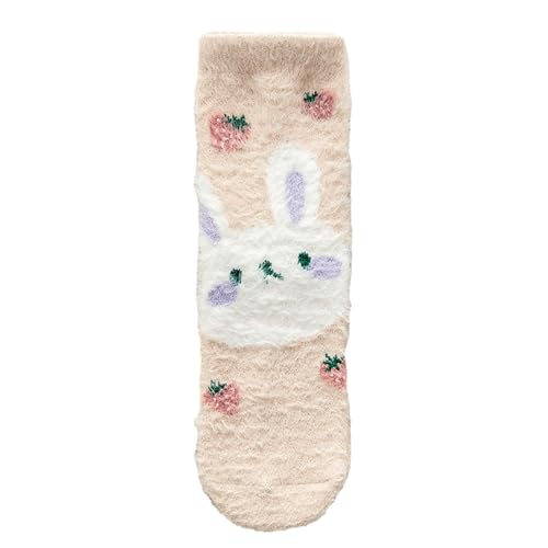 3 pairs of primary school students' mid-tube autumn and winter thickened fleece thermal socks