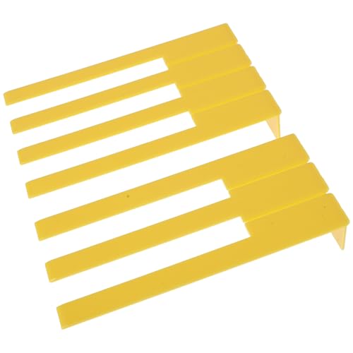 TOYANDONA de Touches de Piano et la Poussière en Plastique Jaune Ajustement Précis pour Clavier Blanc pour Salles de Musique et Réparation