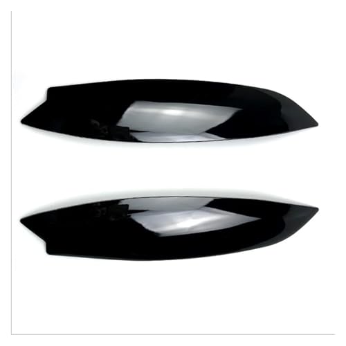 EABBADL Schwarz glänzende Scheinwerfer-Augenbraue, Frontlicht-Zierleiste, kompatibel mit VW Golf 5 GTI 2005–2007, schwarz glänzendes Frontlicht-Dekorationszubehör(Gloss Black)