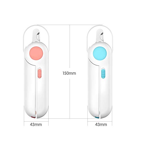 Anself Cortador de unhas de gato iluminado para animais de estimação Cortador de unhas de gato Tesou