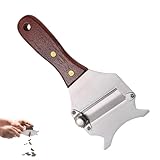 Trüffelhobel aus Edelstahl,Trüffelreibe,Käsehobel Testsieger Austauschbarer mit Holzgriff,Käseschneider,Cheese Slicer,Käse Schneider,Trüffel Hobel Stainless Steel von Trüffeln,Schokolade und Butter