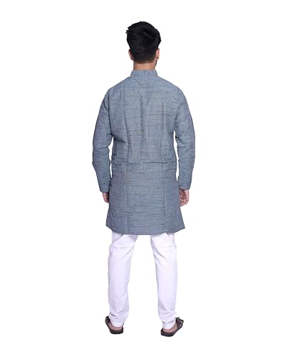 Image of Men's Khadie Cotton Relaxed Straight Kurta