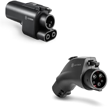 Lectron Bundle - NACS to CCS Electric Vehicle Adapter - 500 Amps / 1,000V Compatible with Tesla Superchargers & NACS to J1772 EV Charging Adapter 80A, 250V for J1772 Electric Vehicles
