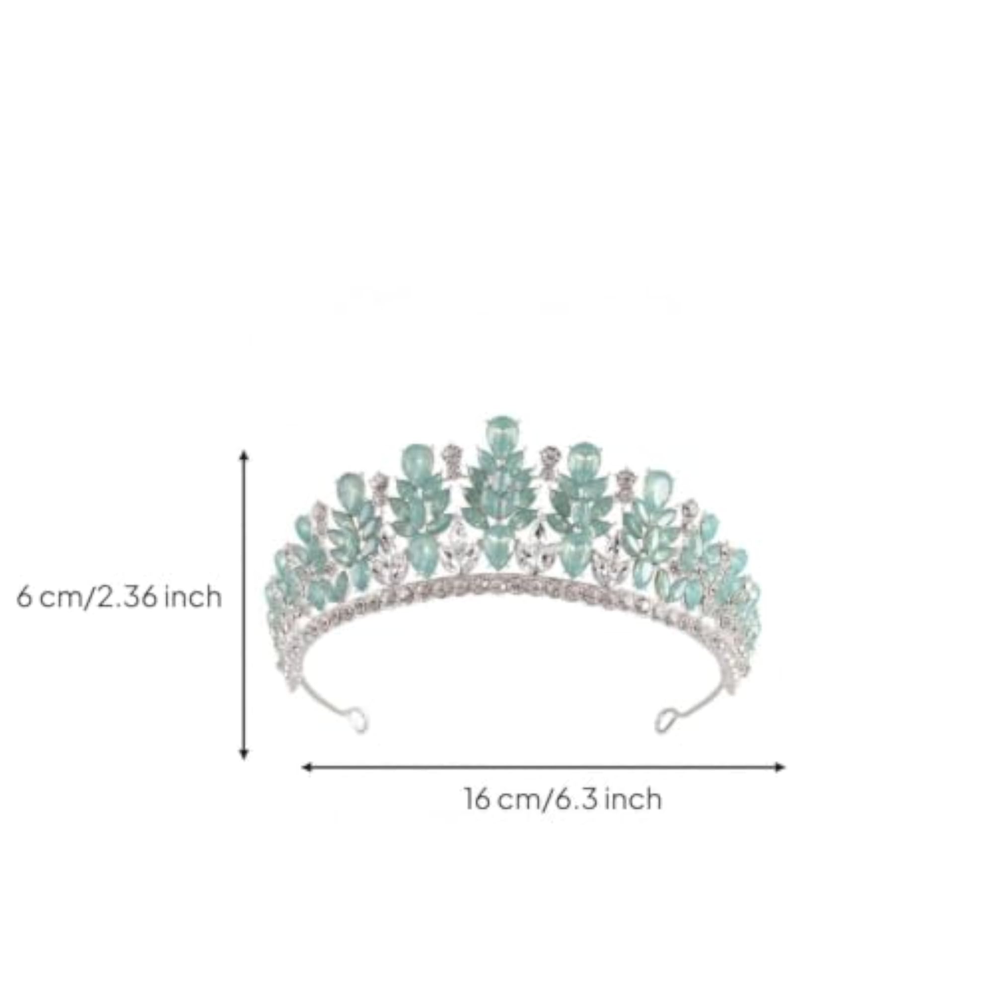 Elegant Rhinestone Floral Tiara, Bridal Hair Accessory