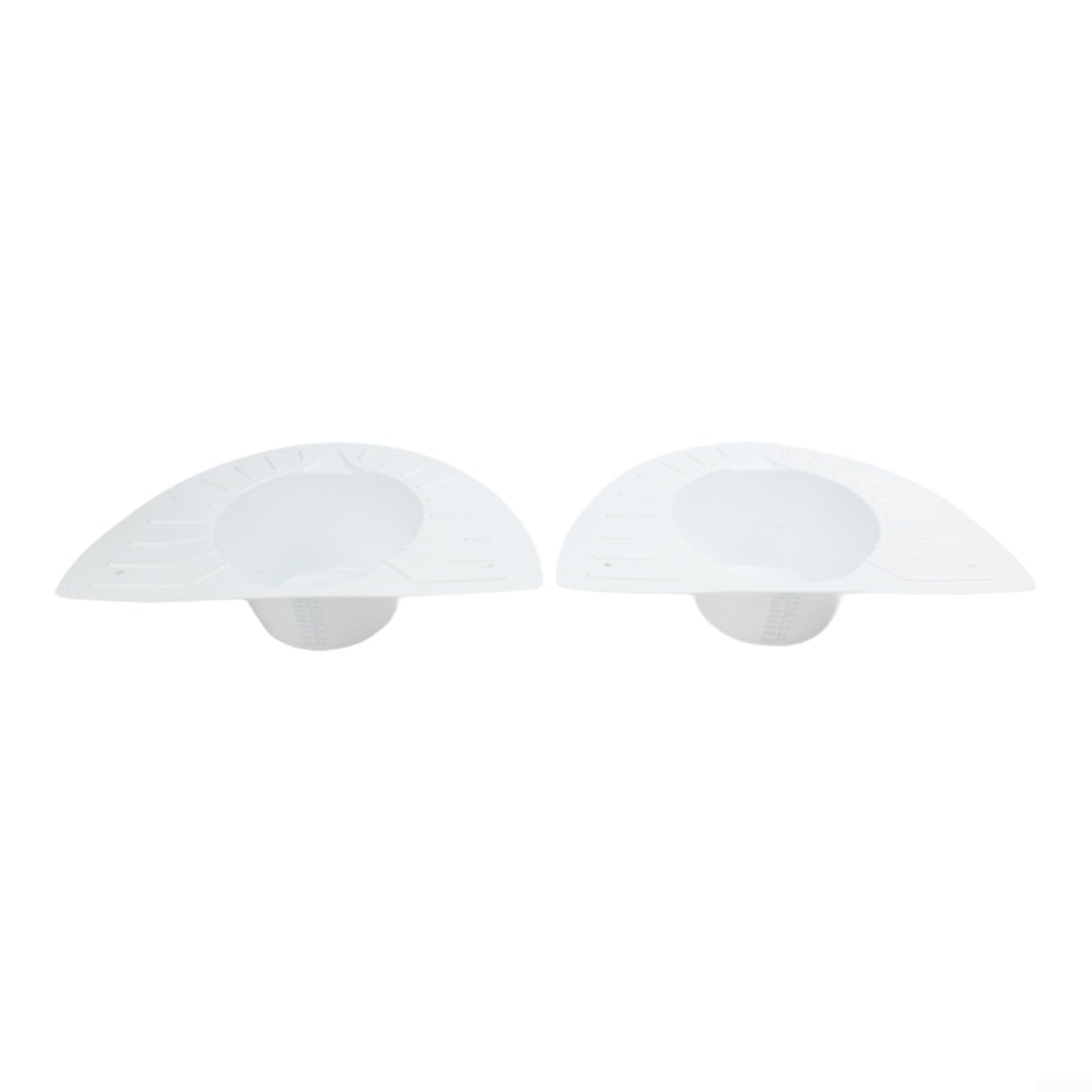 Bac de collecte d'urine de 900 ml - Antidérapant - Large ailes latérales pour siège de toilette - Blanc