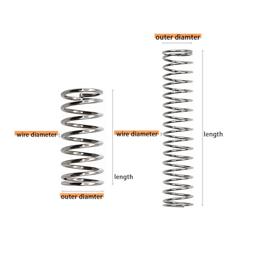 Dianrui 300PCS Compression Springs Assortment Kit 23 Different Sizes Small Spring 304 Stainless Steel Mechanical Mini Springs for DIY Repair Project