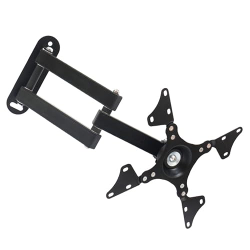 SHINEOFI Bastidor De Pantalla Soporte De Montaje Pared para TV, Diseño Extensible para Rotación De 360°, Compatible Pantallas De 14 a 32 Pulgadas, Apto para Hogar y Oficina, Color Negro