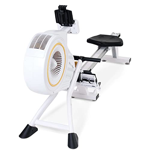 SportPlus Roeitoestel voor thuis met luchtweerstand (8 standen), optioneel met app-compatibiliteit, stil en vloeiend trainen, gebruikersgewicht tot 150 kg