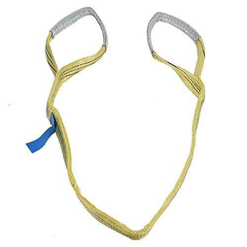 Eslinga de elevación Plana 3T Correas de Correas PES Accesorios para grúas de Carga de Alta Resistencia Ancho 75 mm para Barcos Maquinaria Puertos Transporte Electricidad (3 m (9,84 pies))