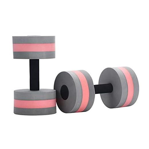 COMIOR Water Fitness Dumbbell Set, 1 Pair Aerobic Exercise Foam Heavy Dumbbells Pool Resistance Barbells Pool Barbell Float Pool Exercises Hand Bars Equipment Sports for Weight Loss
