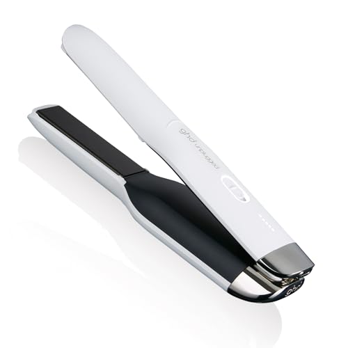 ghd Unplugged Cordless Hair Straightener White 65% More Shine On the Go Styling Travel Edition