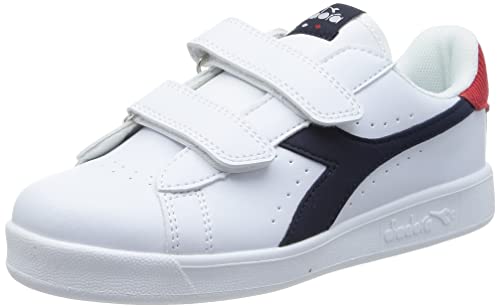 Diadora Game P Ace PS, Scarpe da Ginnastica, Unisex - Bambini e Ragazzi, White Peacoat, 29 EU