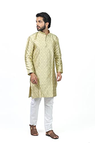 Image of HARPITA Men's Silk Blend Kurta Pyjama Set