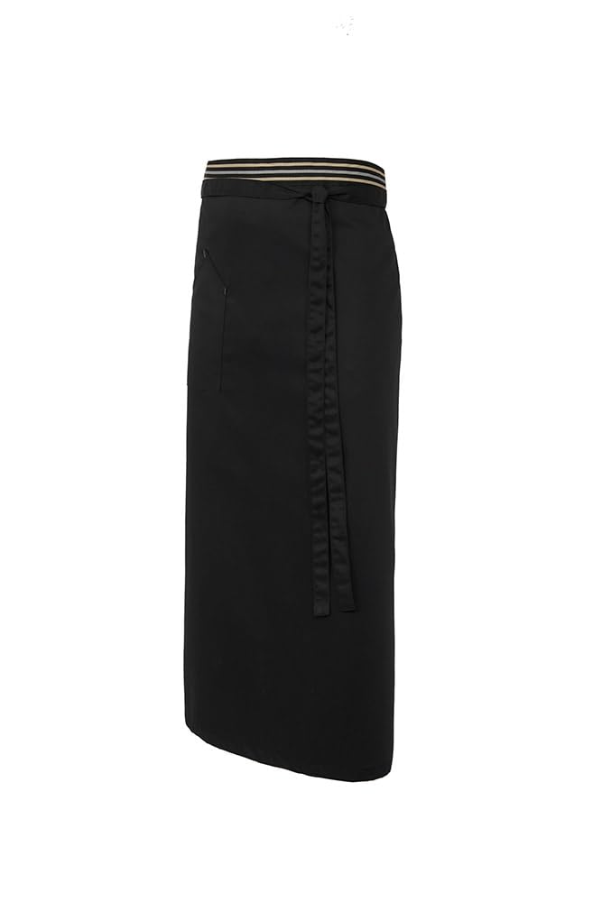 Grembiule francese per ospitalità professionale Unisex. Tasca con toppa asimmetrica sul lato destro. 65% poliestere 35% cotone. Abbigliamento cuoco / cuoco. Rif: 6421