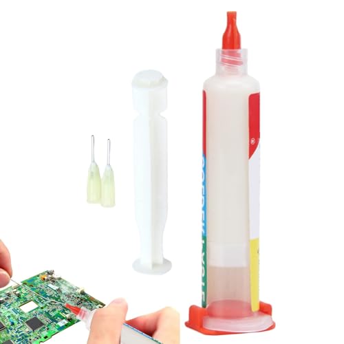 エレクトロニクス用はんだ付け用フラックス 強力な接着力を備えたエレクトロニクス用はんだペースト 10l エレクトロニクス用インスタントウェッティングはんだペーストフラックス はんだフラックス シリンジ設計のはんだ付け用無洗浄フラックスペースト 溶接不要強粘
