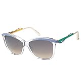 Protective case included Dior DIORMETALEYES2 IZ 6OD Gafas de Sol, Azul (Cry Ltblueaqu/Grey SF Slvsp A), 57 para Mujer