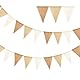 Wimpelkette Outdoor Beige, 2 Stück 4M Girlande Wimpelkette Boho Wimpelgirlande für Deko Hochzeit Geburtstag Babyparty Gartenparty Kinderzimmer