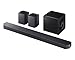 Samsung Q-Series HW-Q930F Soundbar 9.1.4 ch Subwoofer & Rear Speaker, Wireless Dolby Atmos, Q-Symphony, SpaceFit Sound Pro, Titan Black