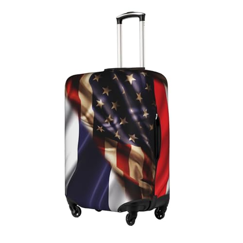 Travel Luggage Cover Combined Thailand And Usa Flag Fashion Washable Baggage Suitcase Protector Fit For Luggage Large2