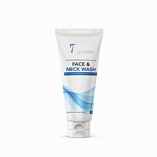 Microdermabrasion Facial Scrub & Face Exfoliator, Face & Neck Scrub and Wash Natural Non-Abrasive Facial Scrub & Face Exfoliator Improves Acne Scars - XLarge 4 Ounces - Acne + Removes Dead Skin Cells-Perfect for helping Keratosis Pilaris, Anti-Aging, Acne Scars, Dullness, Wrinkles - Dermatologist Crystals
