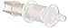 Eldon James C2-1-200PP Natural Non-Animal Derived Polypropylene Reduction Coupler, 1/8" Hose Barb to 1/16" Hose Barb (Pack of 10)