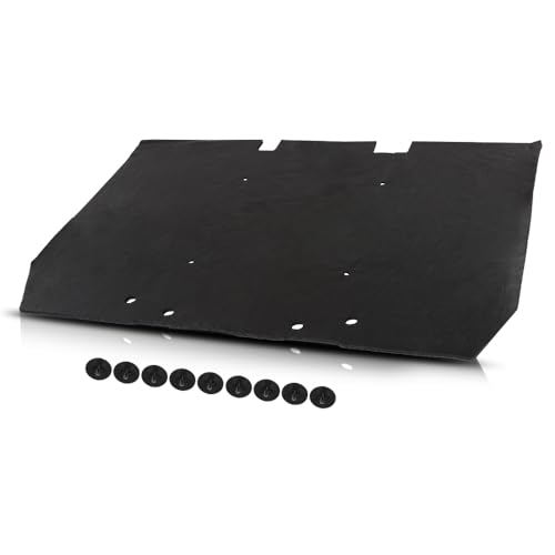 LQI Hood Insulation Pad 1/2" with Clips Heat Blanket Compatible with Range Rover Classic Only 1987-1995 Black