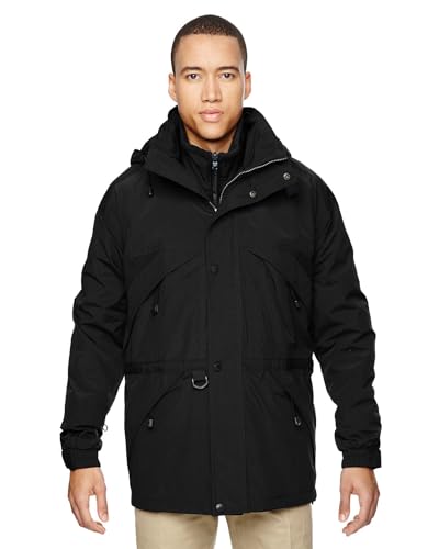 North End Men's 3-in-1 Parka with Dobby Trim