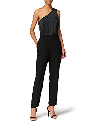 Marque Amazon - TRUTH & FABLE Combinaison de Soirée sans Manches Femme, Noir (Black), 38, Label:S Cover