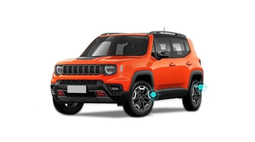 Kit garde-boue Jeep Renegade bavettes anti-projections avant arrière ABS - 4