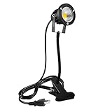 LED スポットライト 360° 金属ホース プラグイン 屋外 屋内 ライト 7W 電球色 防水 景観ライト スポットライト 植物用 庭 ガーデン アクセント照明 アンビエントライト