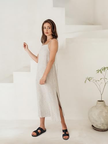 SWQZVT Flat Slides Sandals for Women: Comfortable Arch Support Sandal - Slip On Summer Walking Sandals4