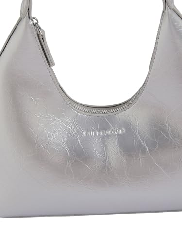 Verdusa Women's Metallic Hobo Shoulder Bags Top Handle Handbag Zipper Purses4