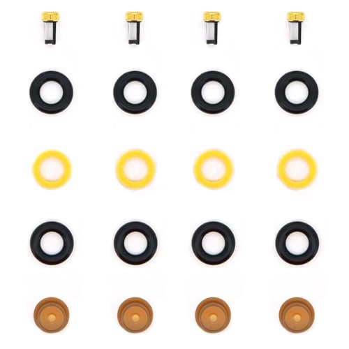 Fuel Injector Service Repair Kit For Porsche 911 924 944 3.2L FJ429 Cap Ring Filter Seal